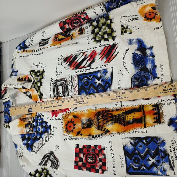 Chico’s Shaman Speaks Jacket Womens 3 / X-Large Abstract Artsy Positive Graphic - Picture 11 of 14